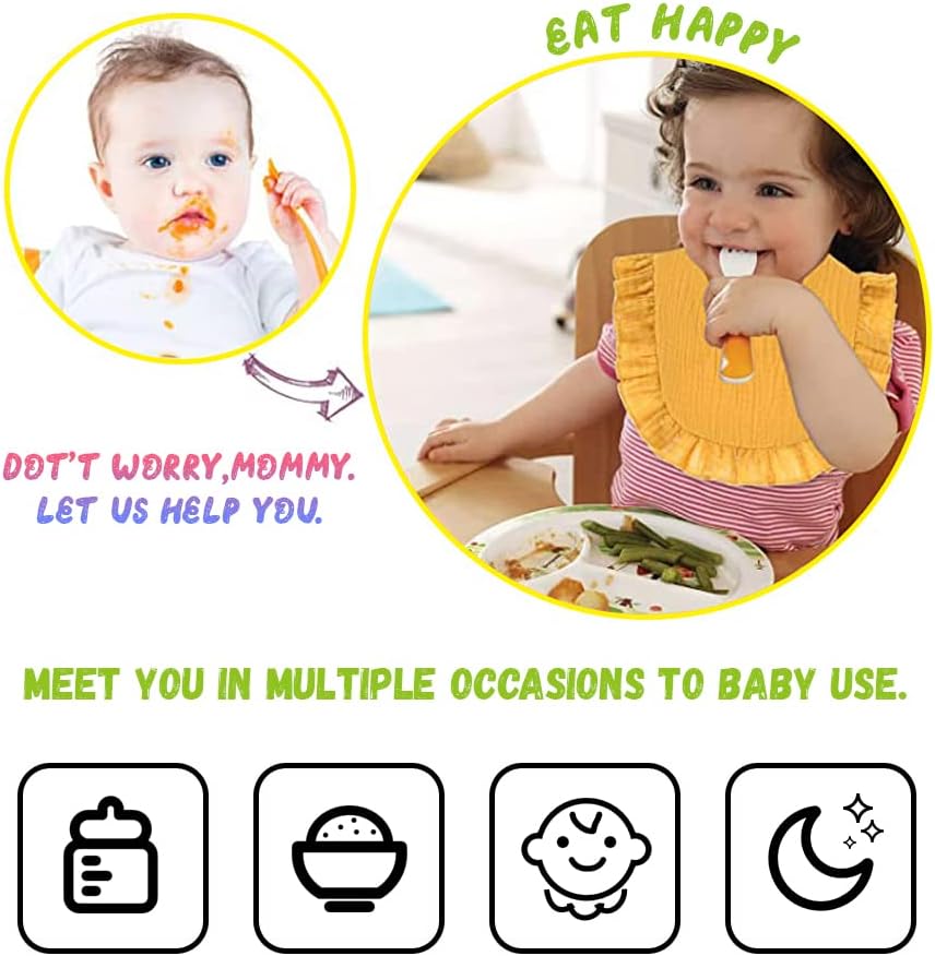 JIAHANG Baby Muslin Bandana Drool Bibs for Boys Girls Adjustable Baby Bibs Set - Image 7